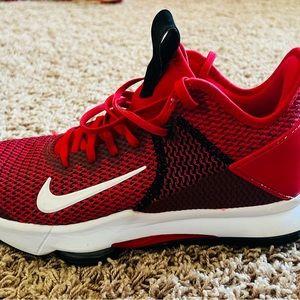 Mens Nike Lebron Witness IV TB Basketball Shoes Red Black White CV4004 600